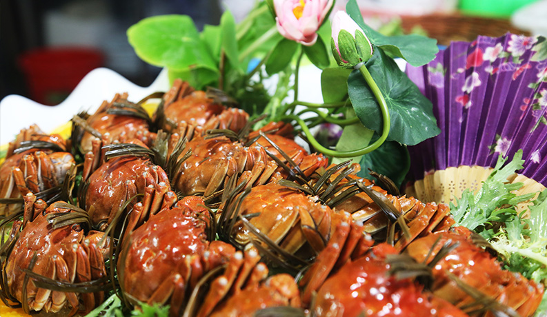 冰镇六月黄双壳蟹